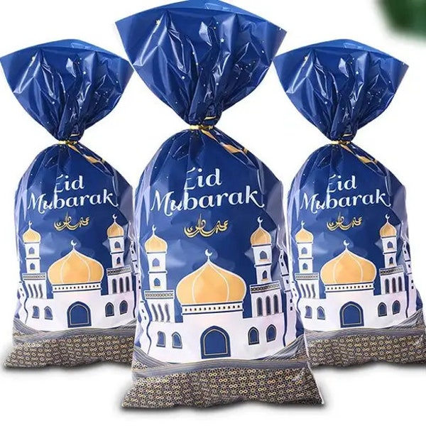 Eid Mubarak Goodie Bags - 50 pack Gift Bags