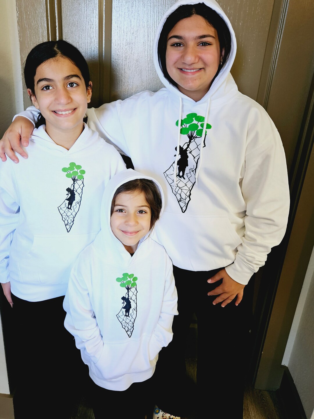 Palestine Balloon Girl Hoodie Watermelon Balloon Girl Symbol Etsy UK