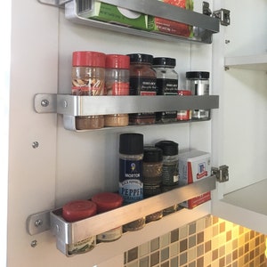 Brushed stainless steel spice rack new arrivals