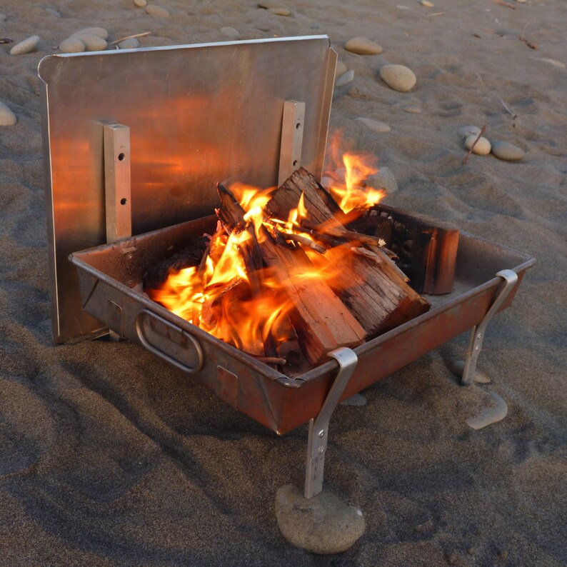 Wilderness Fire Pan A Complete Light Weight Fire Pit And Etsy