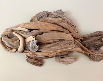 Driftwood Pacific Grouper.  A hand crafted sculpture from the Pacific NW without the smell or slime.