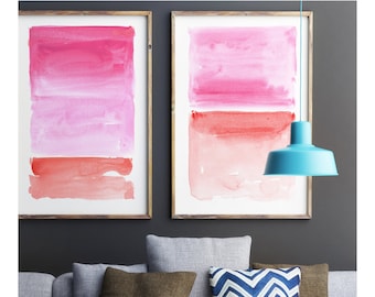 Abstract Wall Art, Print Set, Abstract Watercolor, Abstract Art Print, Pastel Art, Large Abstract Art, Minimalist Art,Large Print,Modern Art