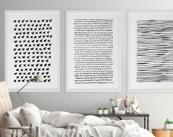 Abstract Wall Art, Set of 3 Wall Art, Abstract Art, Large Abstract Art, Abstract Art Print, Minimalist Art, Large Print, Modern Wall Art