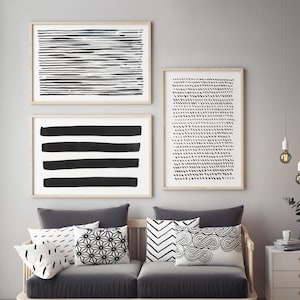 Minimalist Wall Art, Gallery Wall Set, Abstract Art, Large Wall Art, Wall Art Prints, Abstract Wall Art, Set of 3 Art, Living Room Art