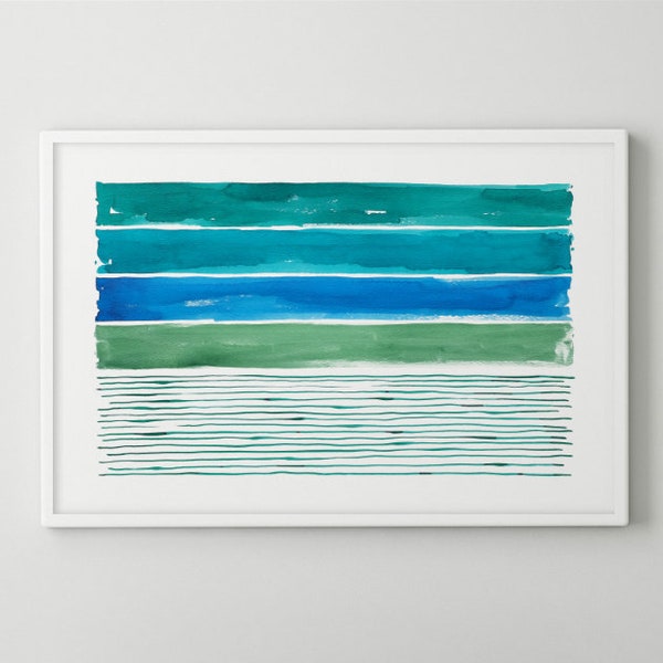 Blue Green Wall Art - Etsy