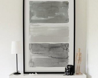 Living Room Art, Large Abstract Art, 24x36 Abstract Art, Gray Painting, Giclee Print Abstract, Grey Wall Art, Abstract Painting, Large Print