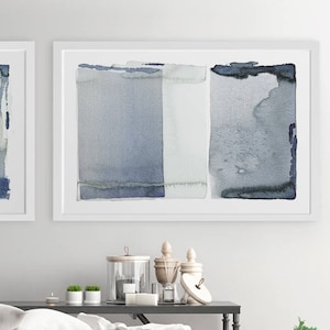 Large Abstract Wall Art, Gray Navy Blue Painting, 24x36 Abstract Art, Giclee Print Abstract, Gray Wall Art, Abstract Painting, Large Prints