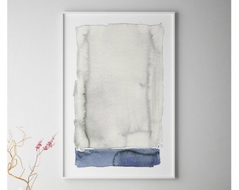 Large Abstract Wall Art, 24x36 Abstract Art, Gray Navy Blue Painting, Giclee Print Abstract, Gray Wall Art, Abstract Painting, Large Print