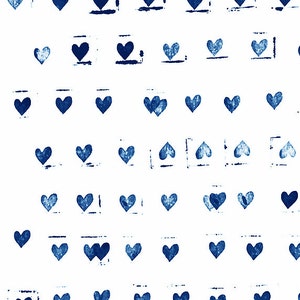 Minimalist Print, Large Wall Art, Heart Art, Navy Blue Art Print, Indigo Art, Nursery Wall Art, Minimalist Art, Nursery Print, Heart Print image 2