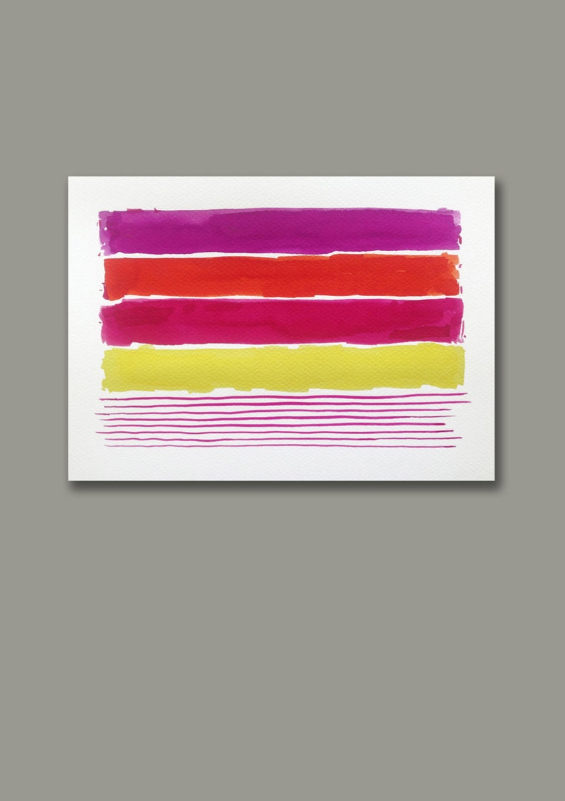 Abstract Art, Abstract Painting, Original Art, Abstract Watercolor Painting, Original Painting, Abstract Wall Art, Red Wall Art, Fine Art image 3