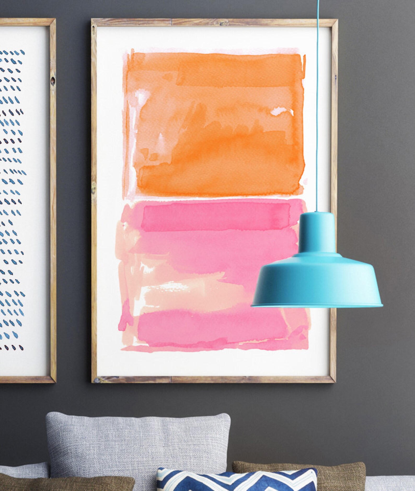 Abstract Wall Art Orange Art Abstract Painting Fine Art | Etsy