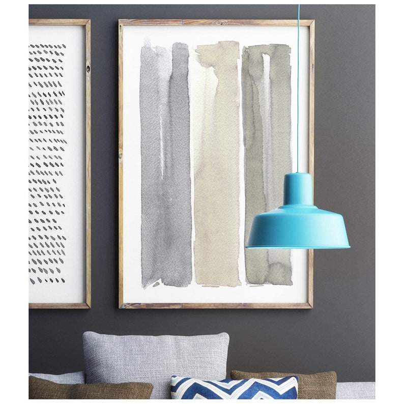 Grey Abstract Art Set of 3 Prints Abstract Prints Abstract Etsy