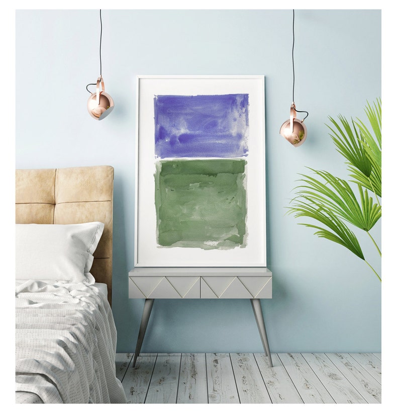 Abstract Art, Abstract Painting, Blue Green Painting, Large Abstract Art, Large Wall Art, Abstract Green, Abstract Wall Art, Modern Painting image 2