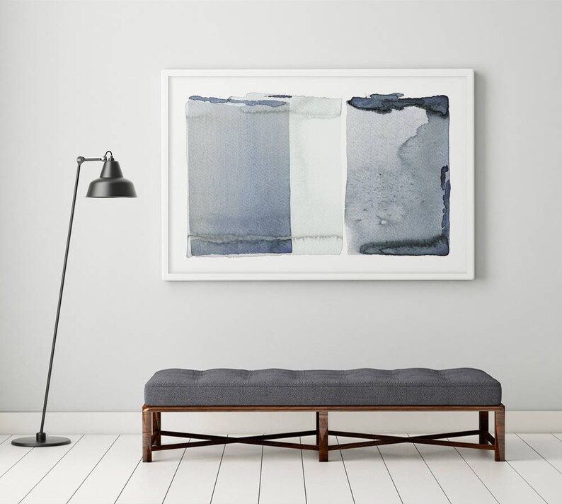 Abstract Wall Art Gray Wall Art Set Abstract Watercolor Etsy Canada