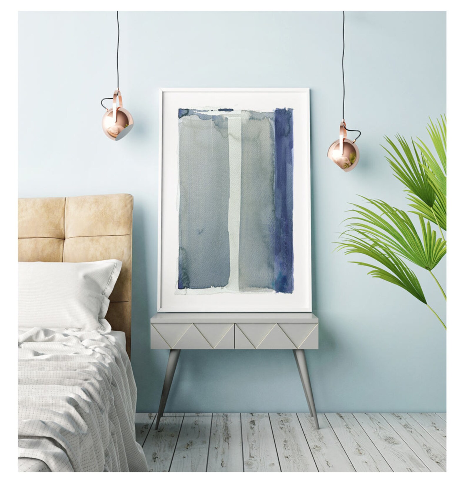 Large Abstract Art Set of 3 Wall Art Abstract Painting | Etsy