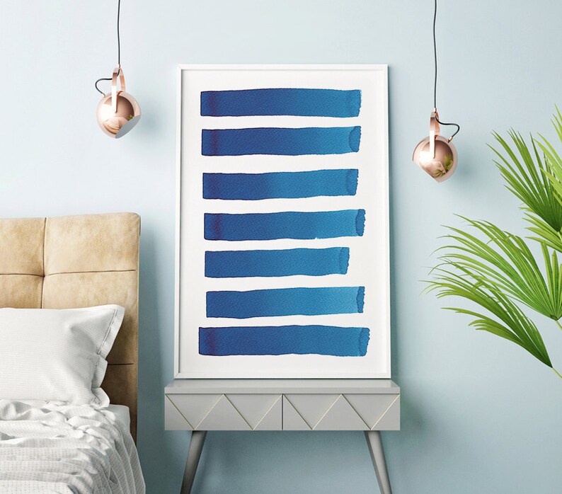 Navy Blue Wall Art Large Abstract Art Navy Blue Painting Etsy Israel