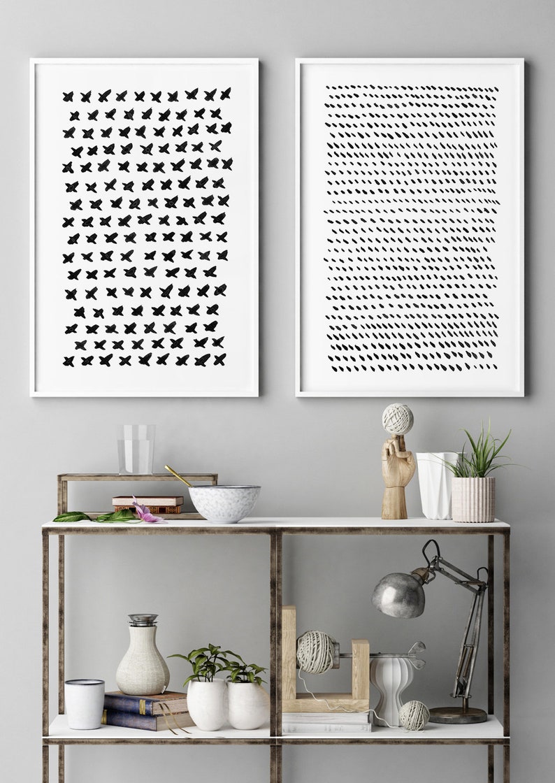 Abstract Wall Art Set of 3 Wall Art Abstract Art Large - Etsy