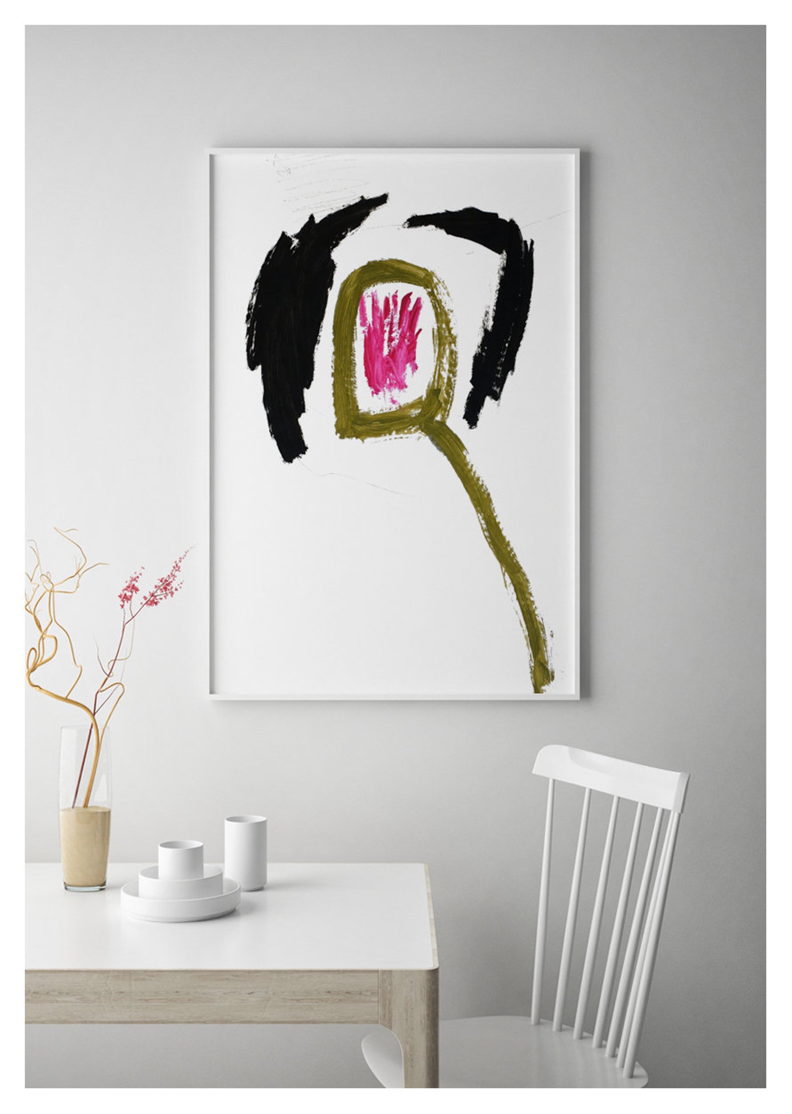 Abstract Wall Art Abstract Art Set of 3 Abstract Art Large | Etsy