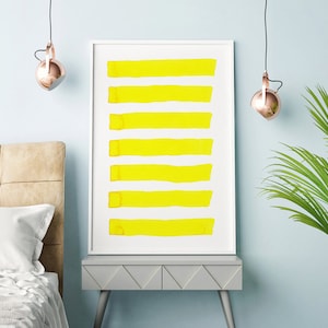 Yellow Abstract Art, Large Abstract Art, Yellow Painting, Large Wall Art, Abstract Art Print, Yellow Print, Minimalist Print, Minimalist Art
