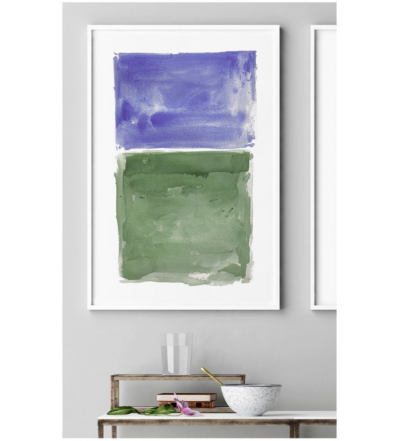 Abstract Art, Abstract Painting, Blue Green Painting, Large Abstract Art, Large Wall Art, Abstract Green, Abstract Wall Art, Modern Painting image 1