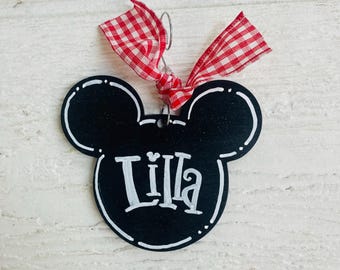 Mickey Christmas ears ornament