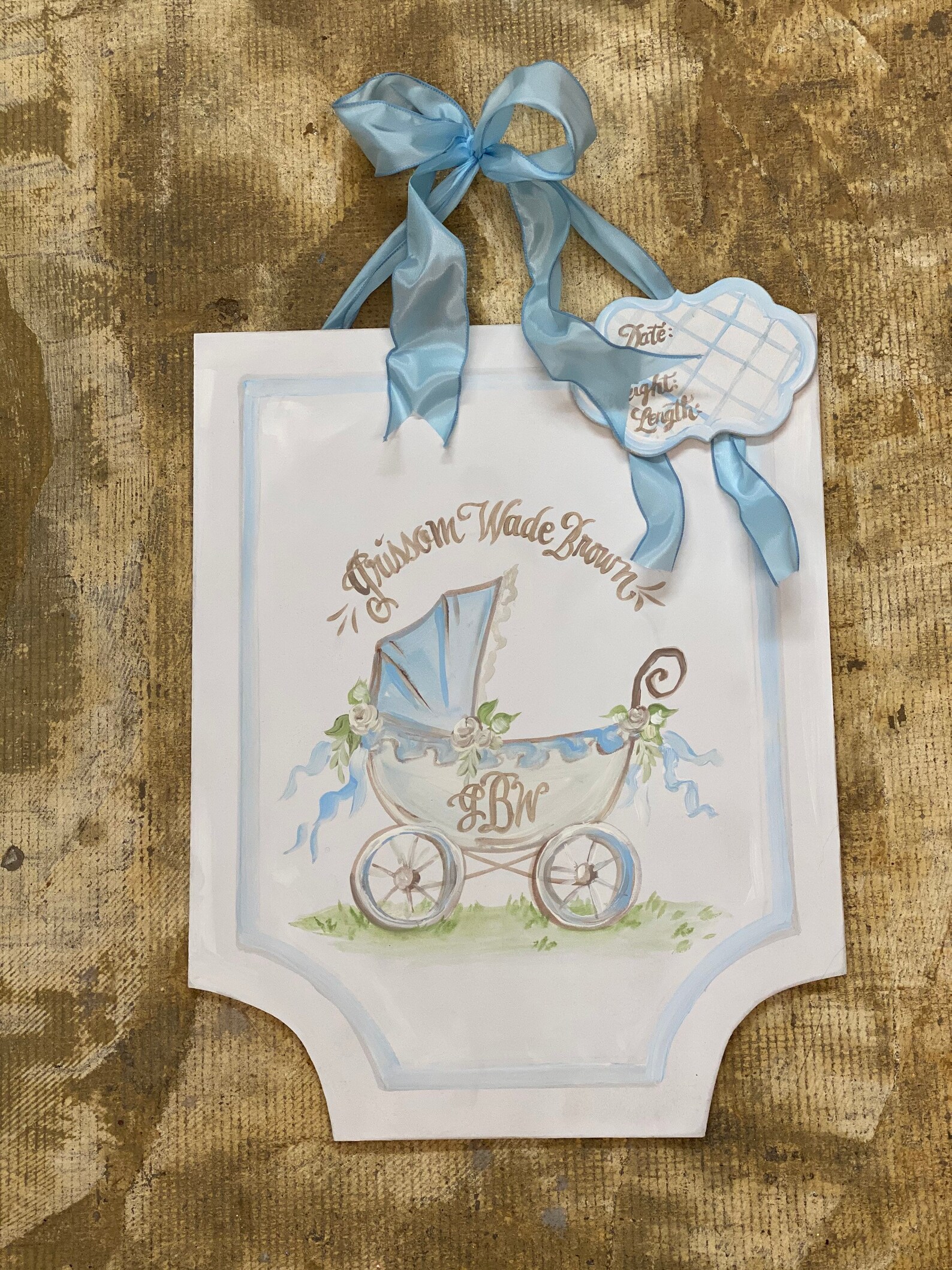 Baby Door Hanger. BOY GIRL or UNISEX Baby Carriage Door Etsy