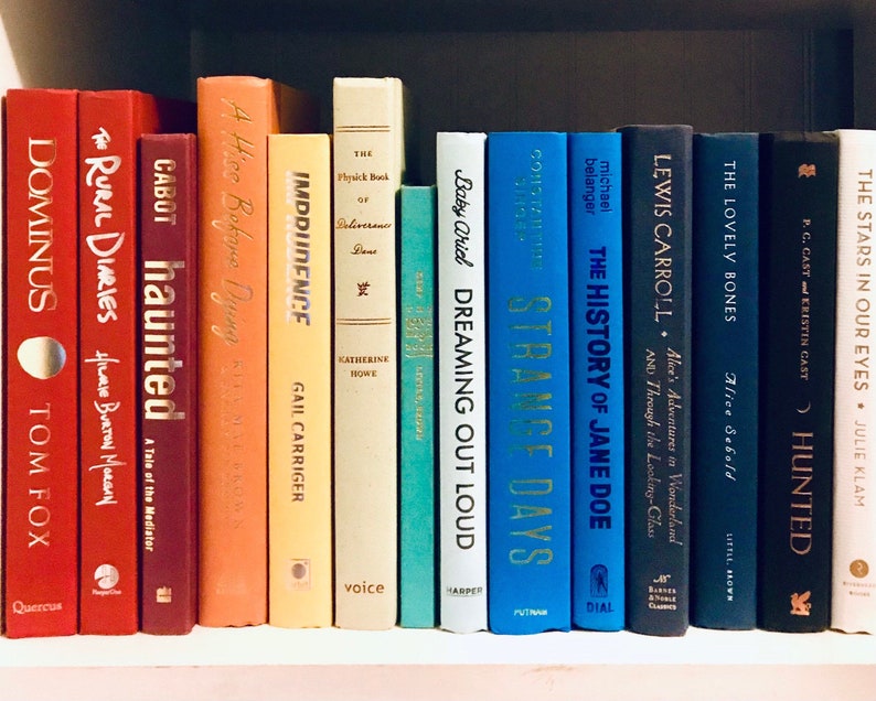 Hardcover Decorative Books by Color Etsy