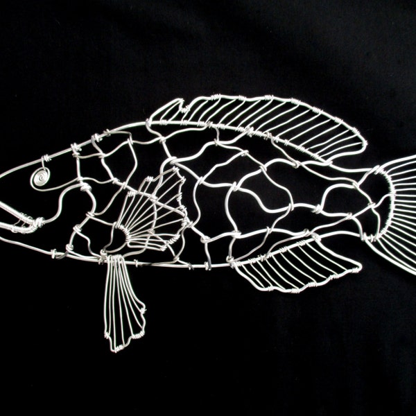 Wire Fish Sculpture Etsy
