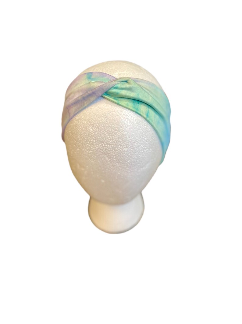 pastel tie dye headband
