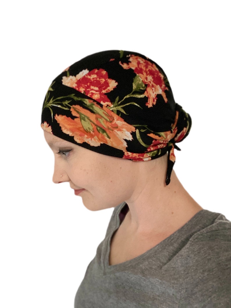 Stretchy Scrub Cap Floral Headwrap Nurse Head Cover Blue Etsy