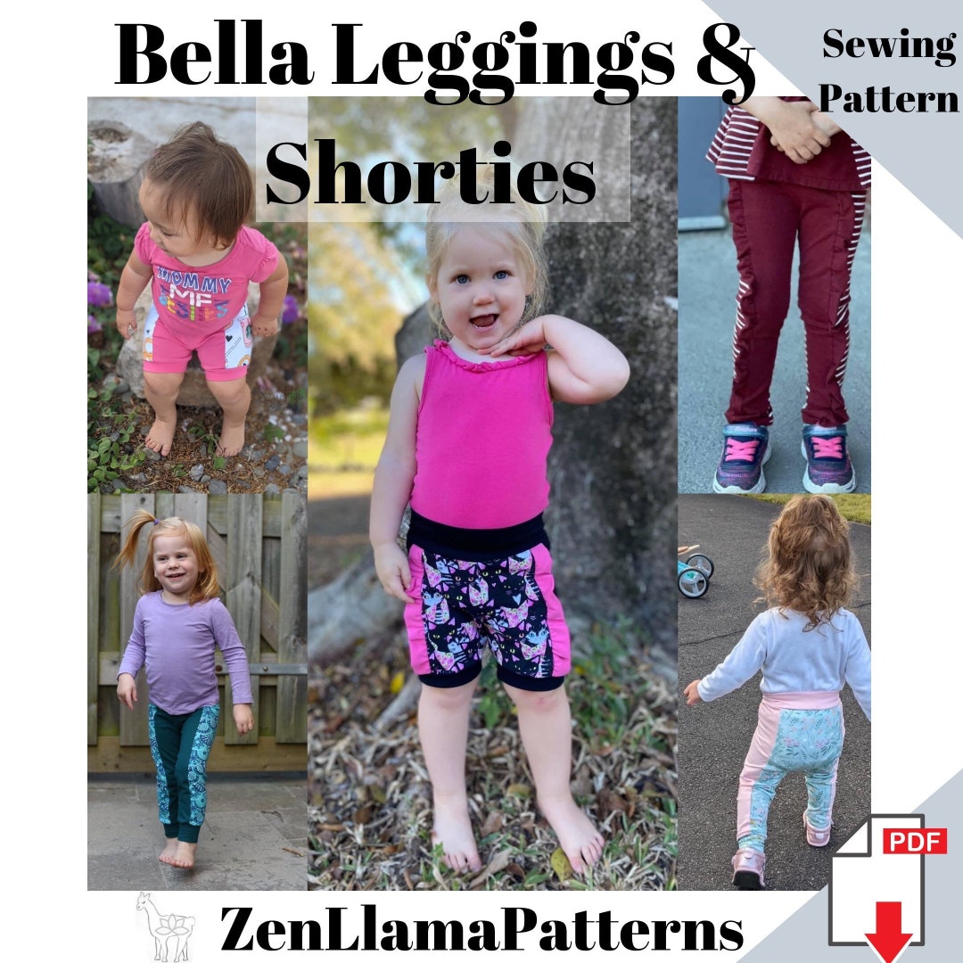 Baby Bella Leggings & Shorties Pattern Pants Sewing Pattern - Etsy