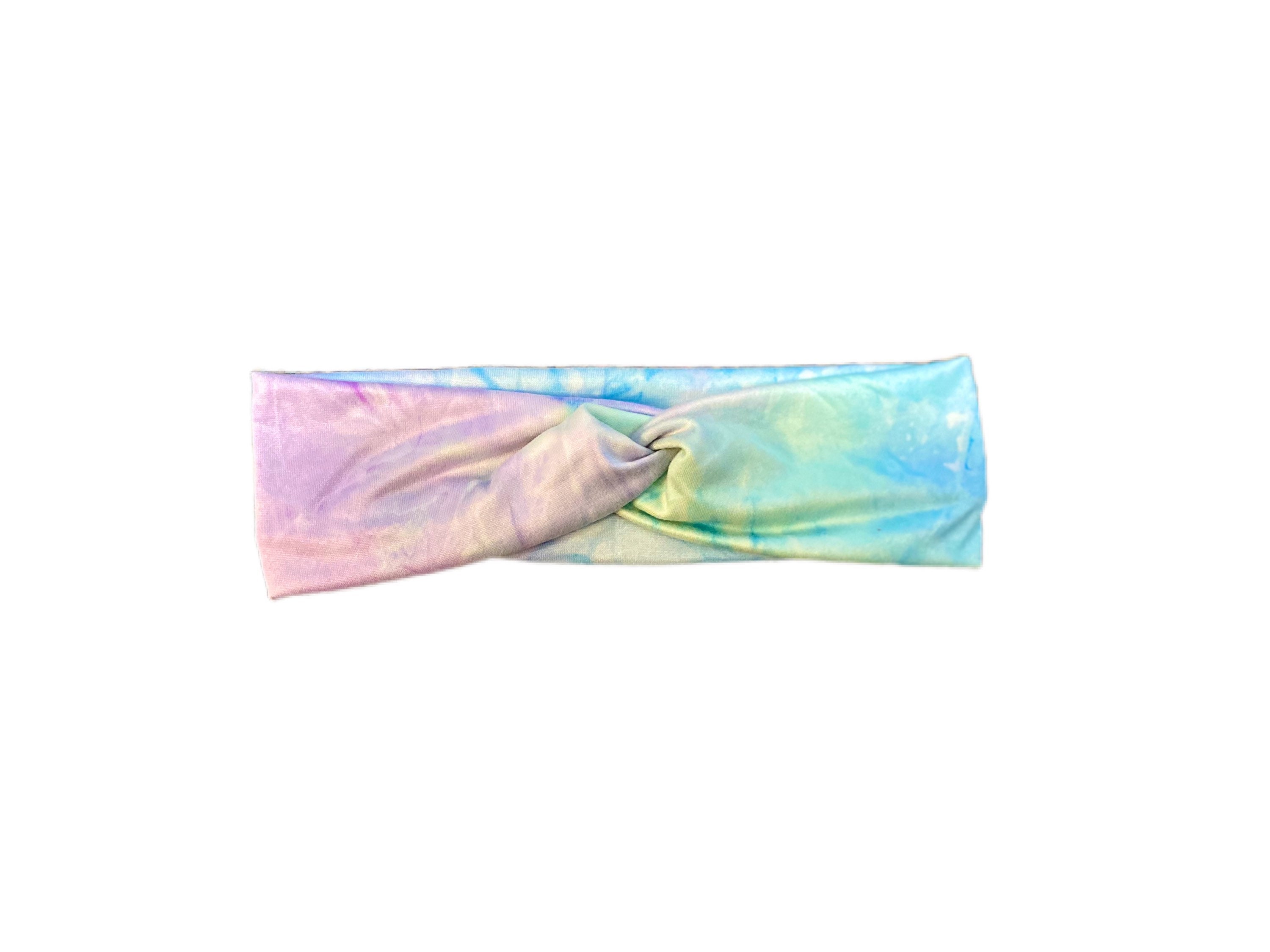Pastel Tie Dye Headband Purple Blue Stretchy Headband Tiedye | Etsy