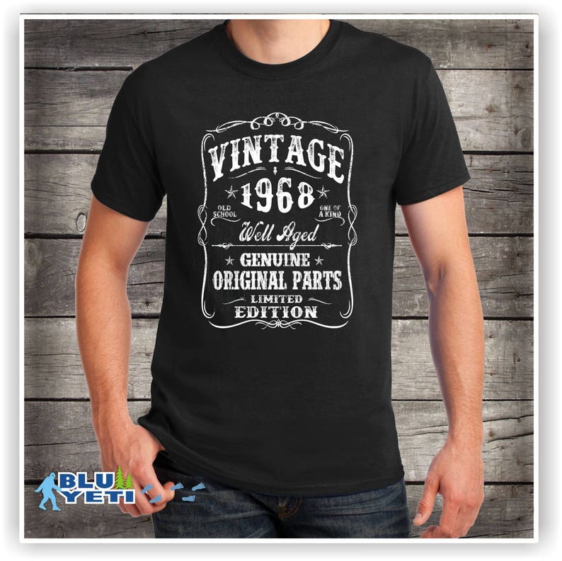 Vintage 1968 Birthday Gift VINTAGE 1968 Shirt Tee Gift - Etsy