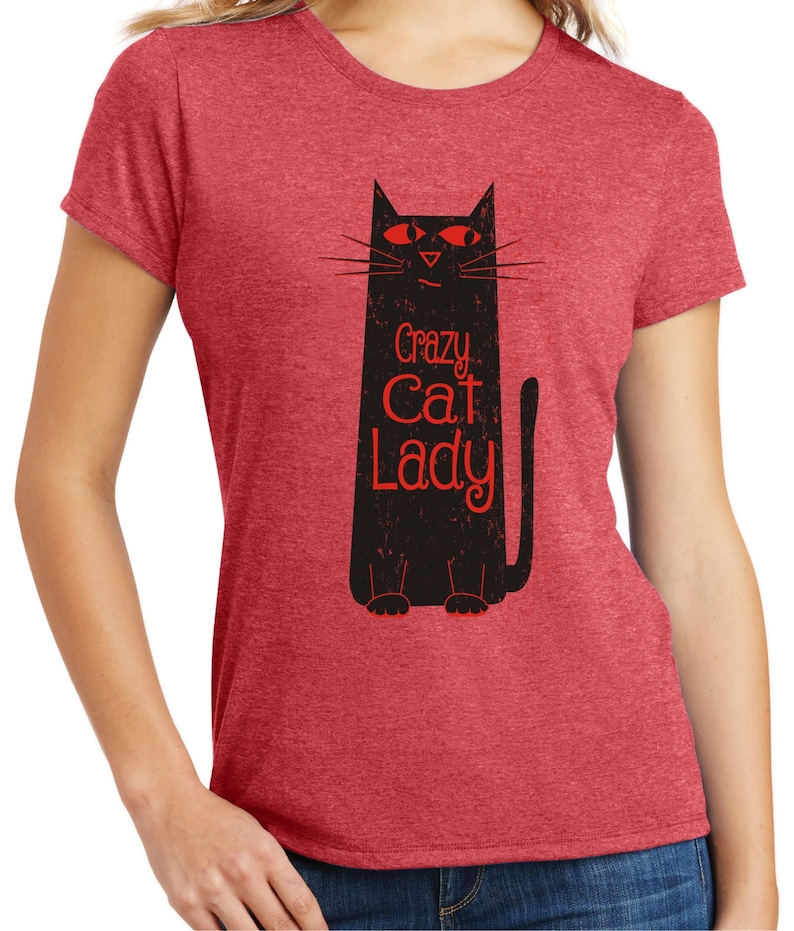 Womens Cat Shirt Crazy Cat LadyCat Shirt Love Cats Etsy