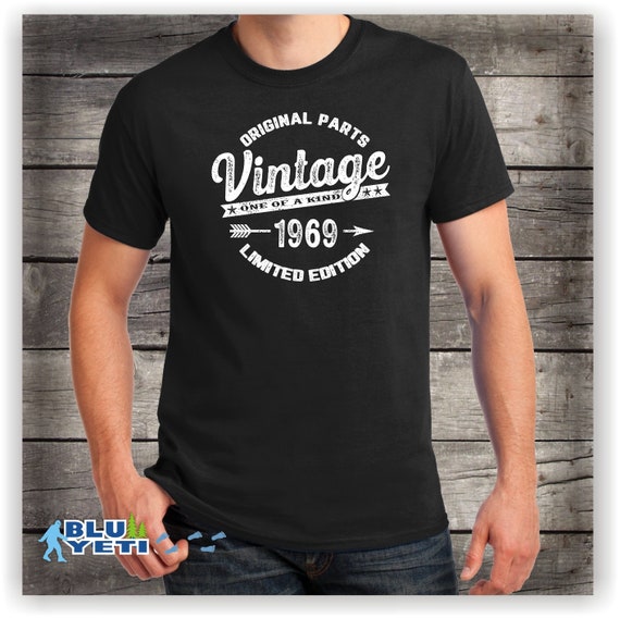 50° Compleanno T-Shirt Made in 1969 Tutti Originali Parts Regalo 50 Anni
