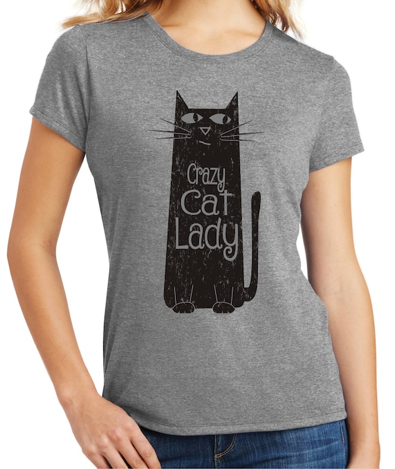 Womens Cat Shirt Crazy Cat LadyCat Shirt Love Cats Etsy