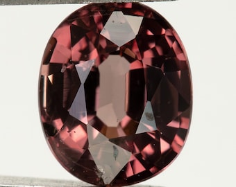 1.24ct 6.8x5.6mm Oval Raspberry Red Pink Natural Sapphire, Unheated Madagascar Loose Gemstone