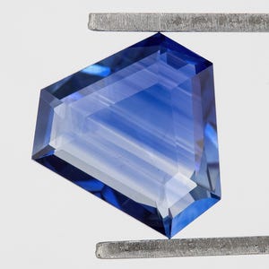 1.28ct Natural Blue Sapphire Calf Head / Shield Ceylon Gemstone, Fine Jewelry for Unique Engagement Ring | Heated only | No Treatment