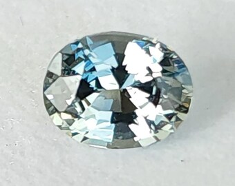 0.82 ct 6.8x5.4mm Oval Teal Blue Green Natural Sapphire Unheated