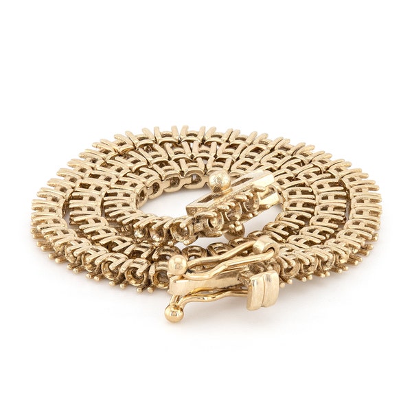 18k White Gold Tennis Bracelet Mounting 17cm / 7 inches for setting 1.7mm 91pcs|
