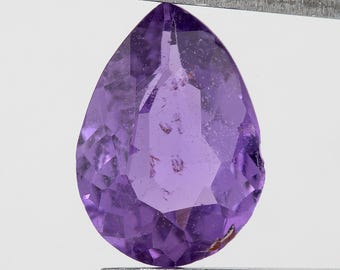 1.06ct Pear Purple Violet Natural Sapphire Unheated 8.3x6mm Loose Gemstone