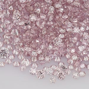 Intense Argyle Pink Diamonds 0.25ct 0.8mm to 2.2mm mix scoop Purple Pink Diamonds Untreated Natural Pink Diamond Round|Melee|accents|Argyle