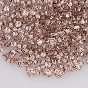 Argyle Vivid Pink Champagne Diamonds 0.25ct 0.8mm to 2.2mm mix scoop Argyle Pink Diamond Untreated Natural Pink Diamonds Round|Melee|accents