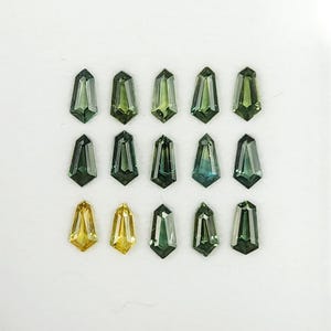 Natural Sapphire Shield Kite 4.8x2.5mm to 5.1x2.5mm, Approx 0.19ct, Choose One