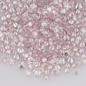 Argyle Pink Diamonds 0.25ct 0.8mm to 2.2mm mix scoop Argyle Purple Pink Diamonds Untreated Natural Pink Diamond Round|Melee|accents|Argyle