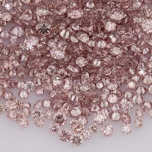 Argyle Pink Rosé Diamonds 0.25ct 0.8mm to 2.2mm mix scoop Argyle Intense Pink Diamond Untreated Natural Pink Diamonds Round|Melee|accents