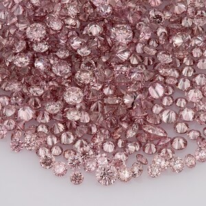 Argyle Pink Rose Diamonds 0.25ct 0.8mm to 2.2mm mix scoop Argyle Pink Diamond Untreated Natural Pink Diamonds Round|Melee|accents|Argyle