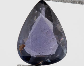 1.33ct 8.5x6.5mm Pear Deep Violet Natural Sapphire, Unheated Loose Gemstone