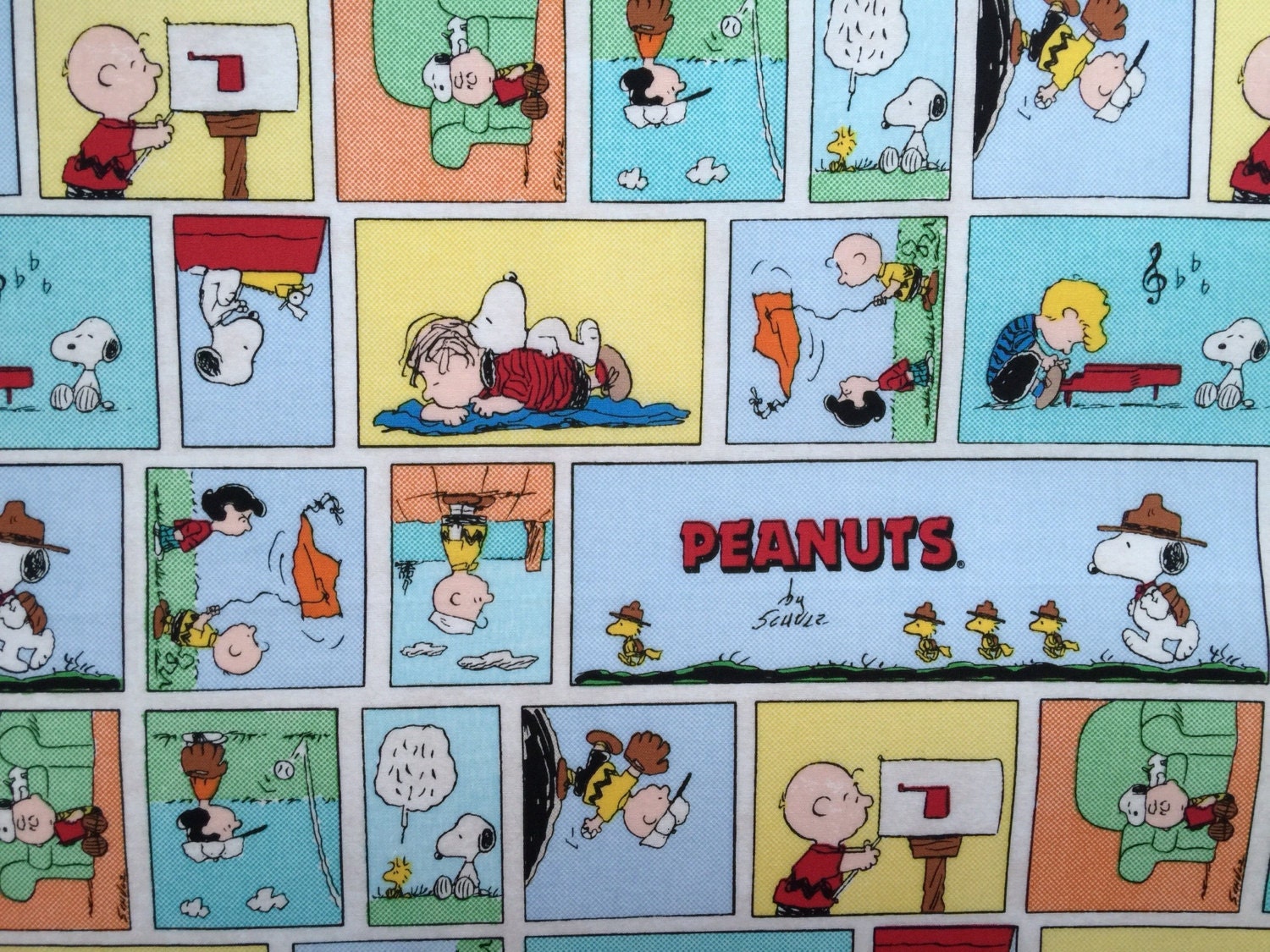 Travel Pillow Case Child Pillow Case Comic Strip Charlie Brown