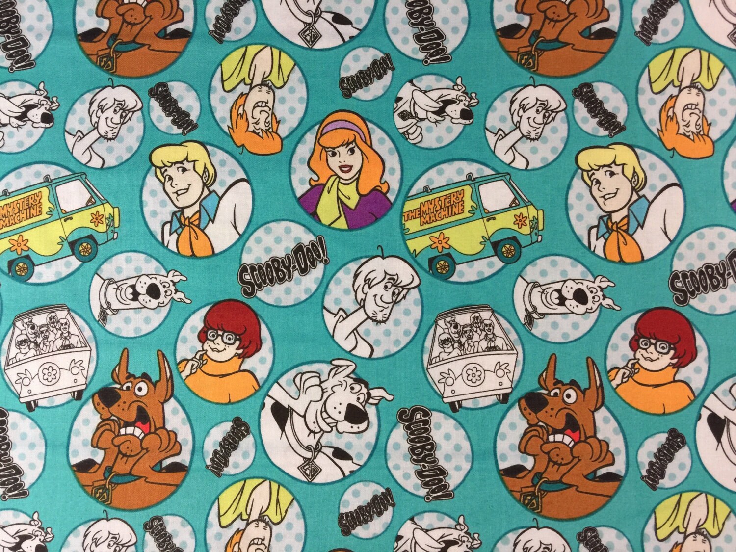 Travel Pillow Case Child Pillow Case Scooby Doo Turquoise